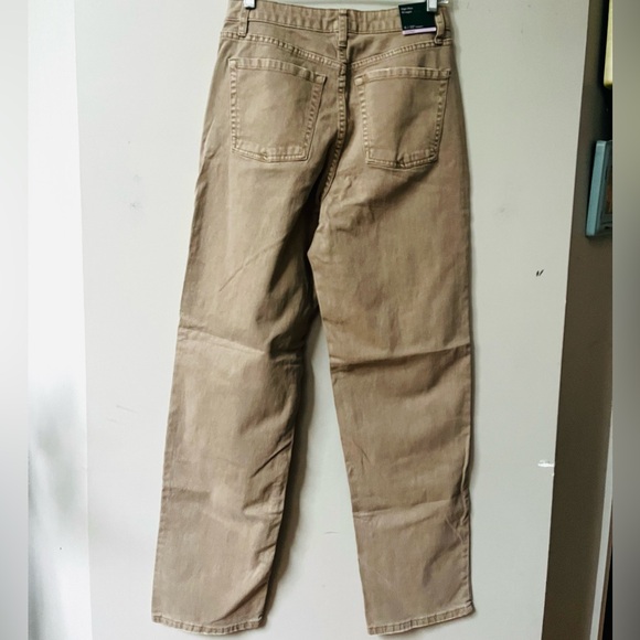 Wild Fable High Rise Straight Distressed Jeans Womens 6 Light Brown NWT - Picture 4 of 13